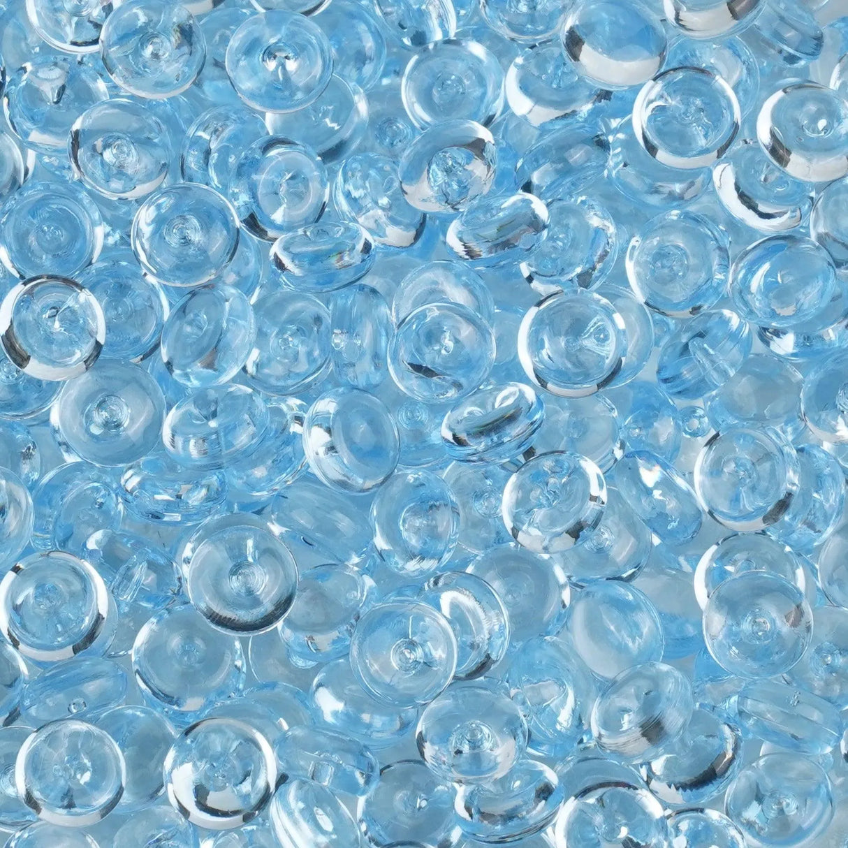 Fish Bowl Beads - Light Blue (8 oz Bag - 7mm)