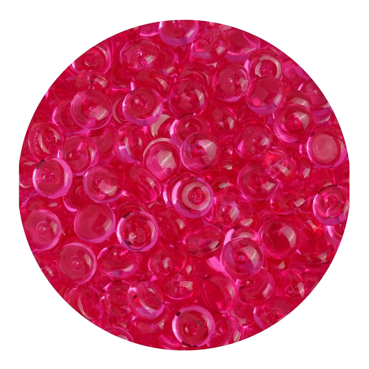 Fish Bowl Beads - Magenta (8 oz Bag - 7mm)