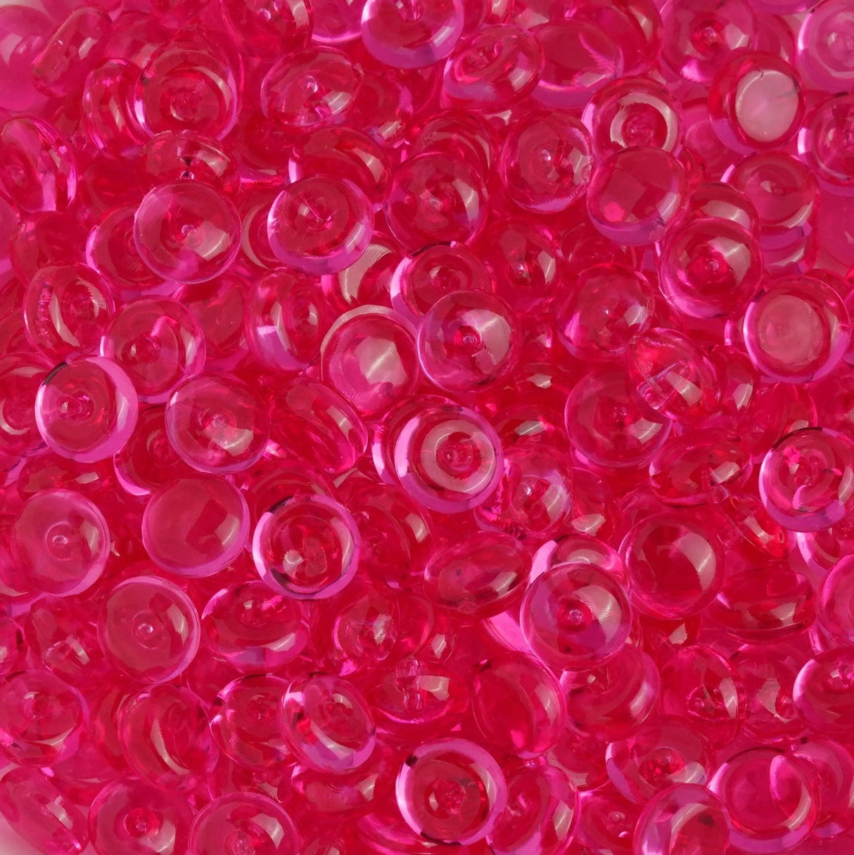 Fish Bowl Beads - Magenta (8 oz Bag - 7mm)