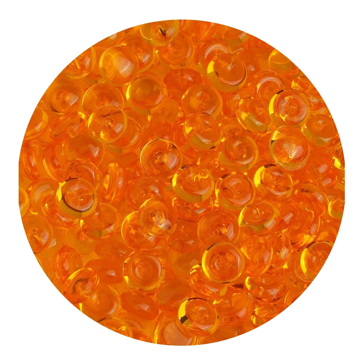 Fish Bowl Beads - Orange (8 oz Bag - 7mm)