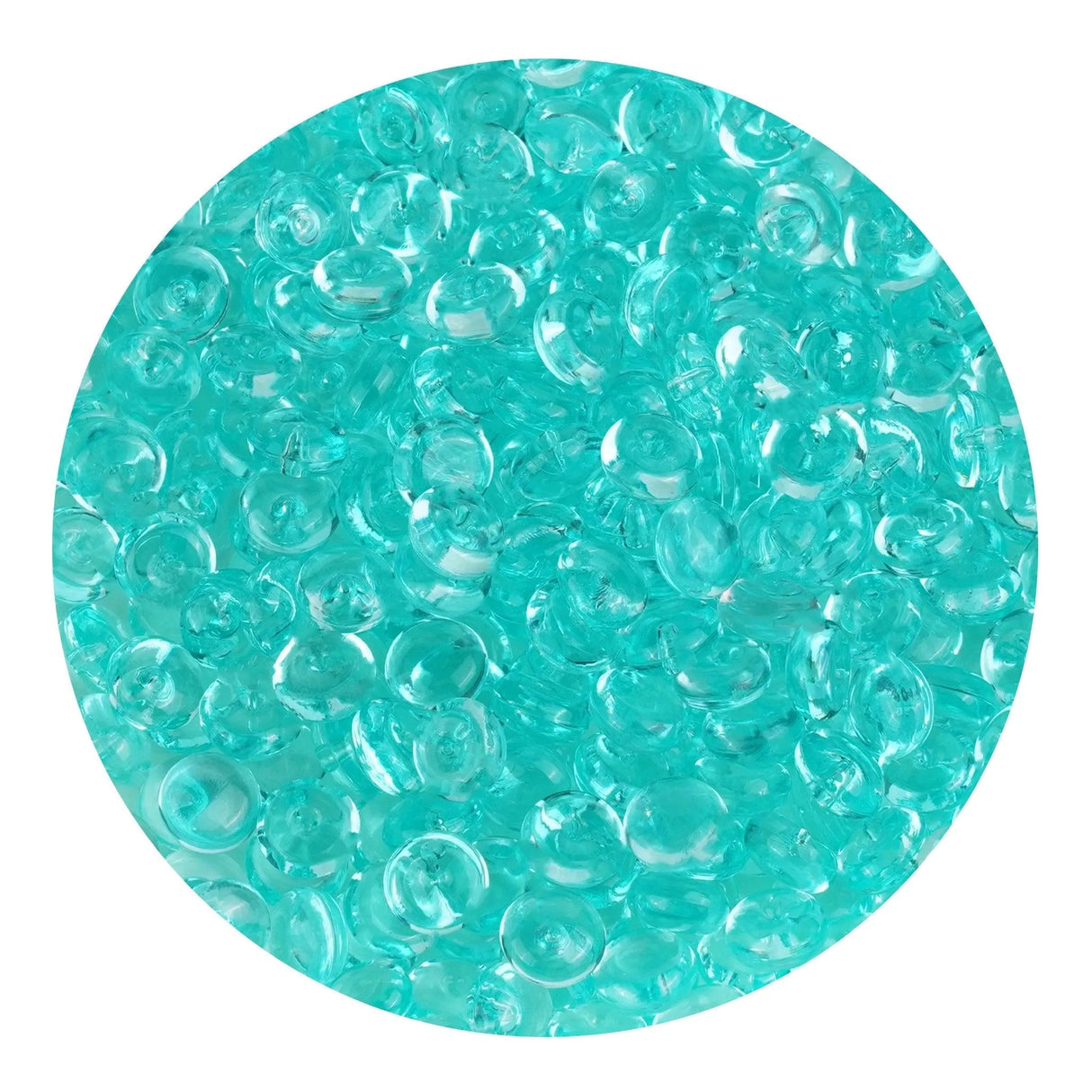 Fish Bowl Beads - Teal (8 oz Bag - 7mm)