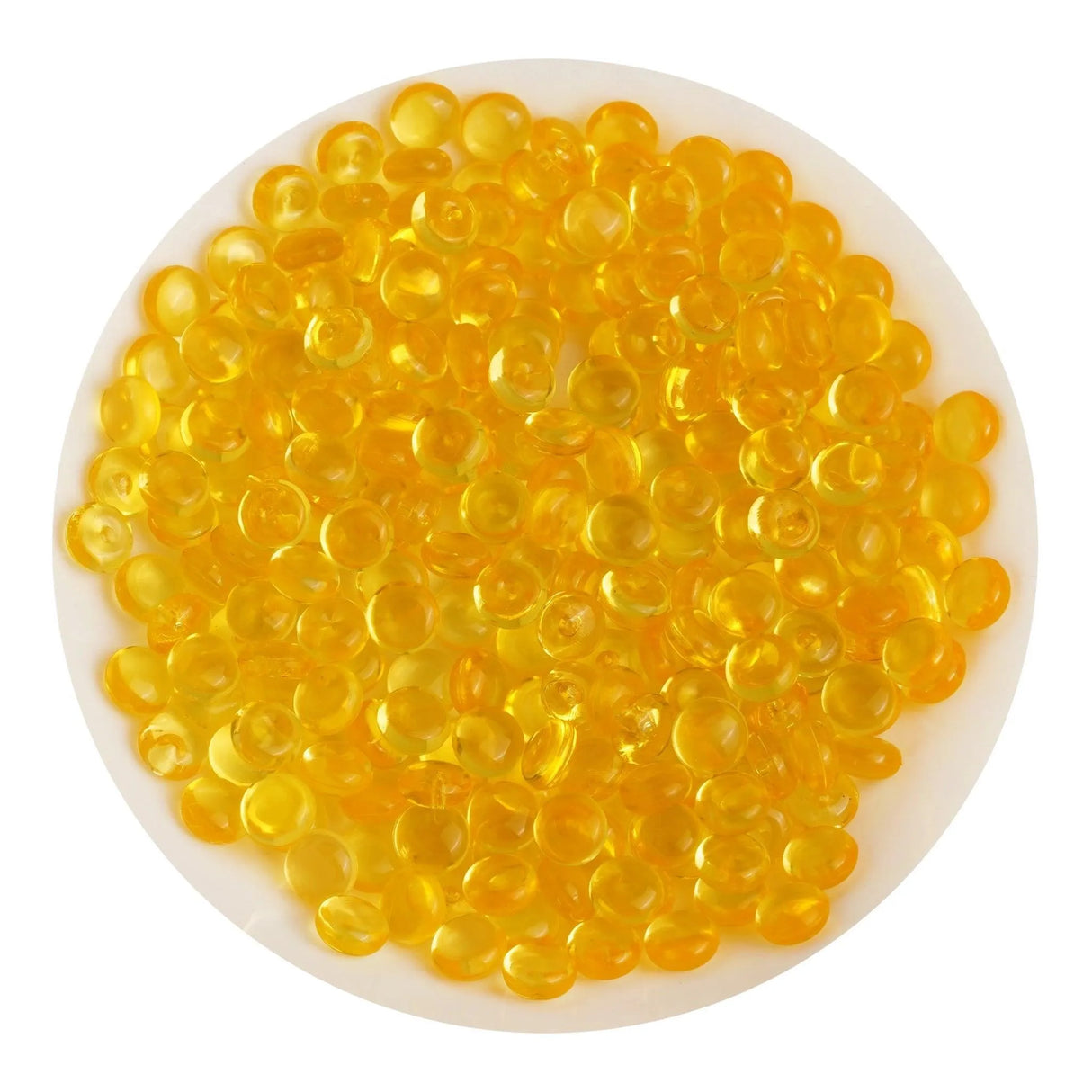 Fish Bowl Beads - Yellow (8 oz Bag - 7mm)