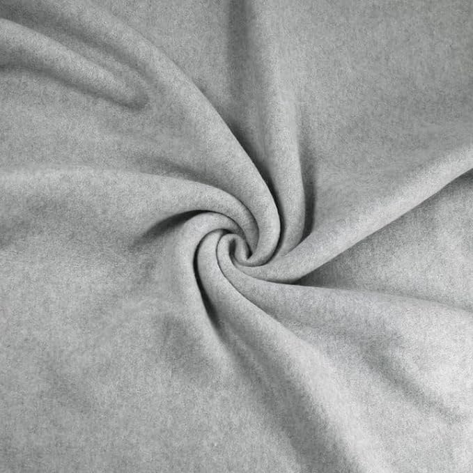Polar Fleece Fabric Anti-Pill Heather Grey 60" 280 GSM