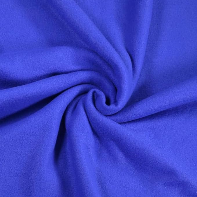 Polar Fleece Fabric by the Yard Royal Blue 60" 280 GSM