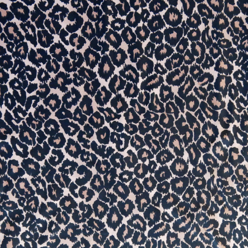 Swim Knit Nylon Spandex Leopard Print