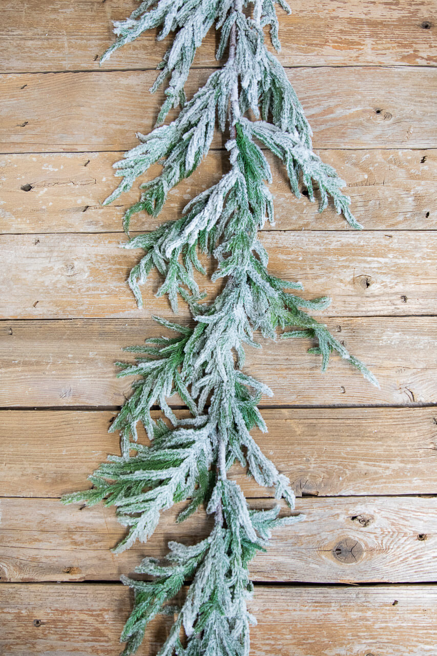 60” Real-Touch Flocked Norfolk Garland