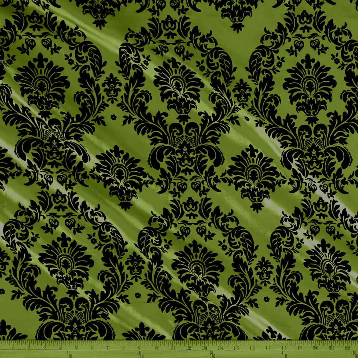 Flocking Taffeta Polyester Fabric - 58" Width, Multiple Colors (1 Yard)