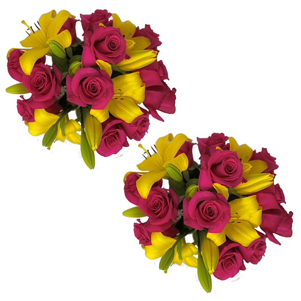 Deluxe Rose & Lily Fresh Flower Bouquet for Gifts & Decor