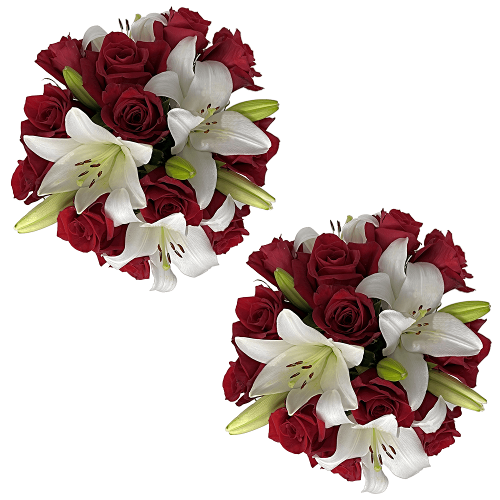 Spectacular Rose & Lily Fresh Flower Bouquet Arrangement