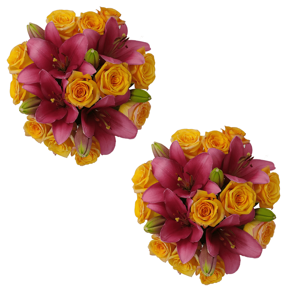 Premium Rose & Lily Mixed Floral Bouquet for Gifts & Decoration