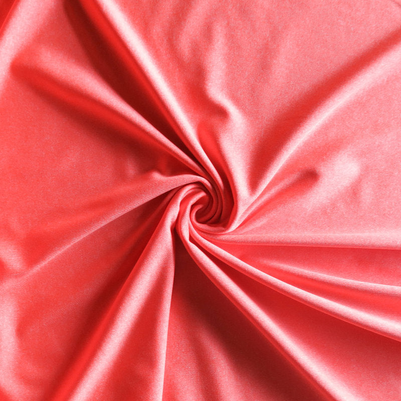 Supplex Nylon Spandex Matte Fluorescent Heathered Orange 4-Way Stretch Fabric