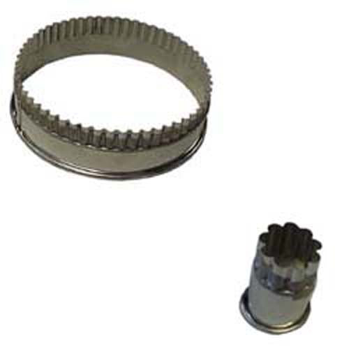Dough Fluted Round Cutter Heavy Duty Tinned Steel, 1-3/8"