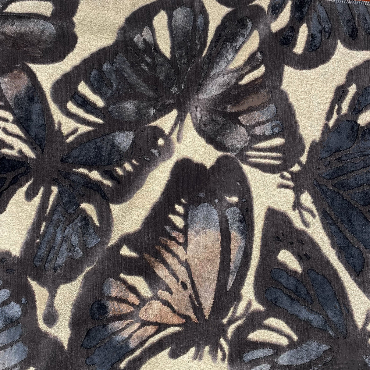 Butterfly Cut Velvet Upholstery Fabric by the Yard