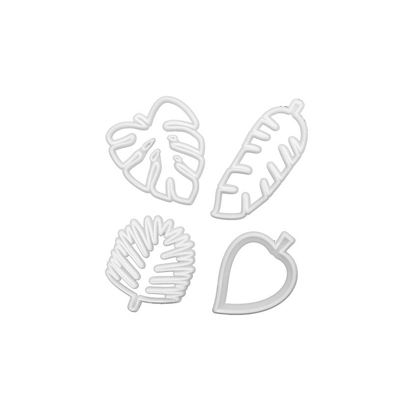 FMM Sugarcraft Totally Tropical Leaves Cutters, Set of 4
