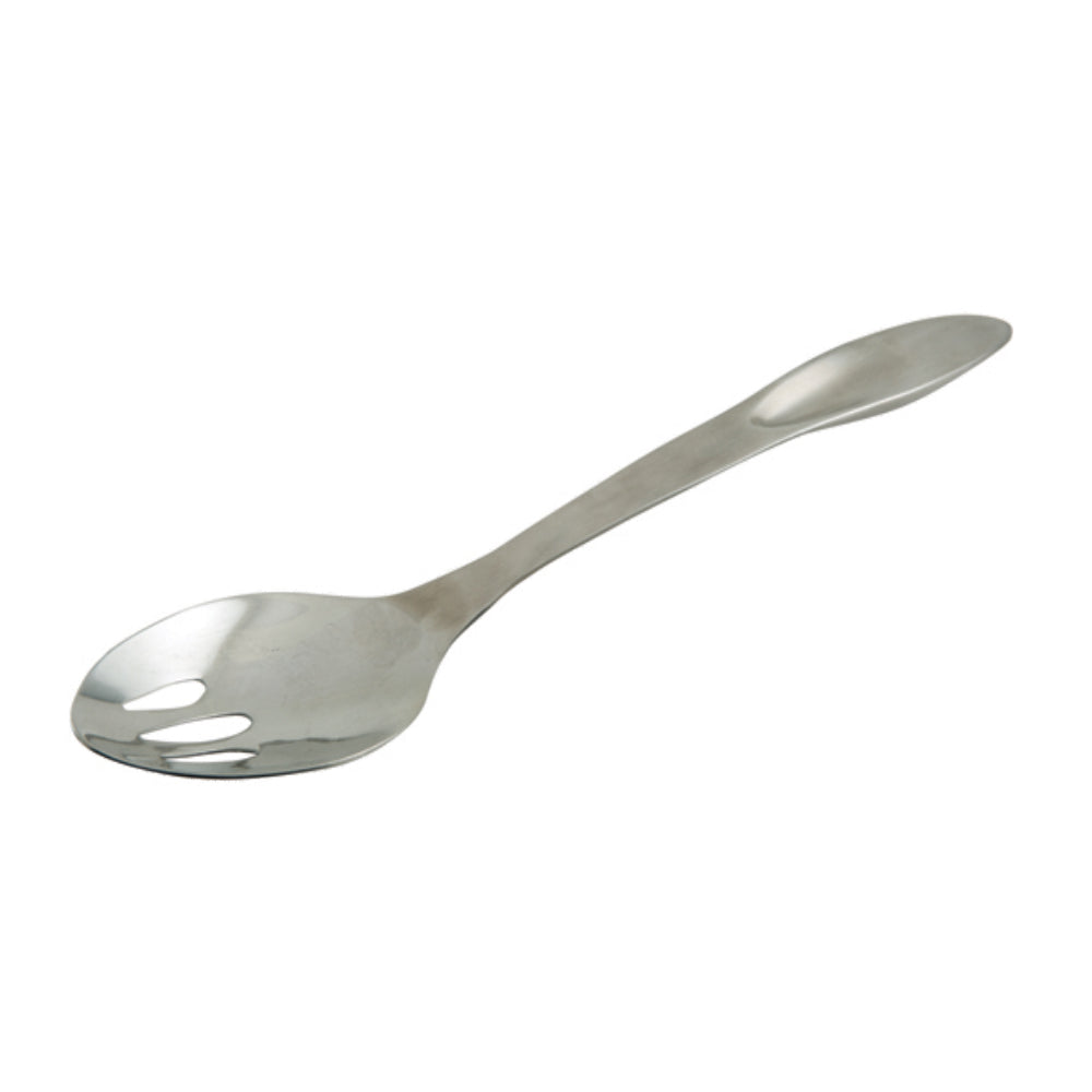 Focus Foodservice Stainless Steel Slotted Serving Spoon, 11-1/2" - Case of 6