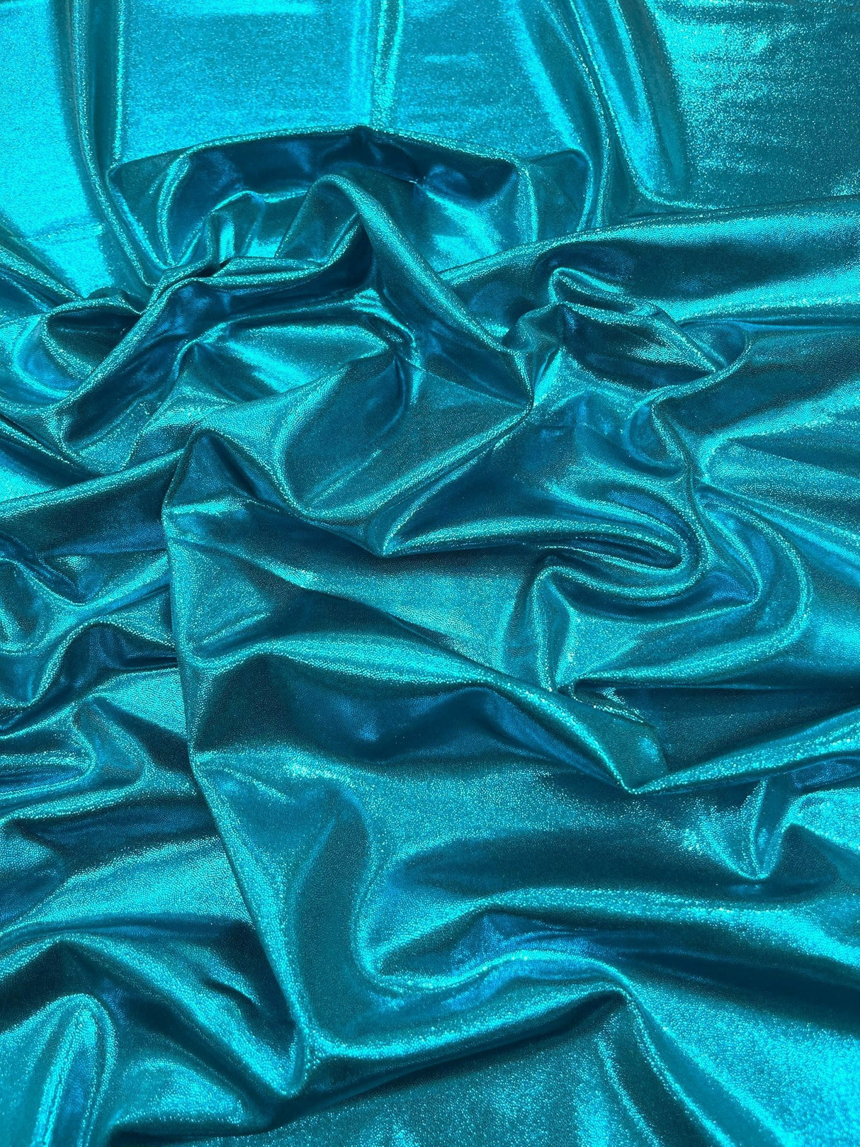 Foggy All Over Foil Metallic Nylon Spandex Fabric - Shimmering Foil, 58" Width (1 Yard)