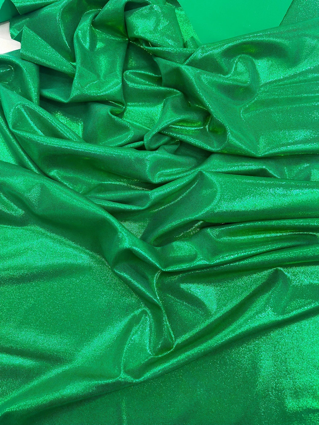 Foggy All Over Foil Metallic Nylon Spandex Fabric - Shimmering Foil, 58" Width (1 Yard)