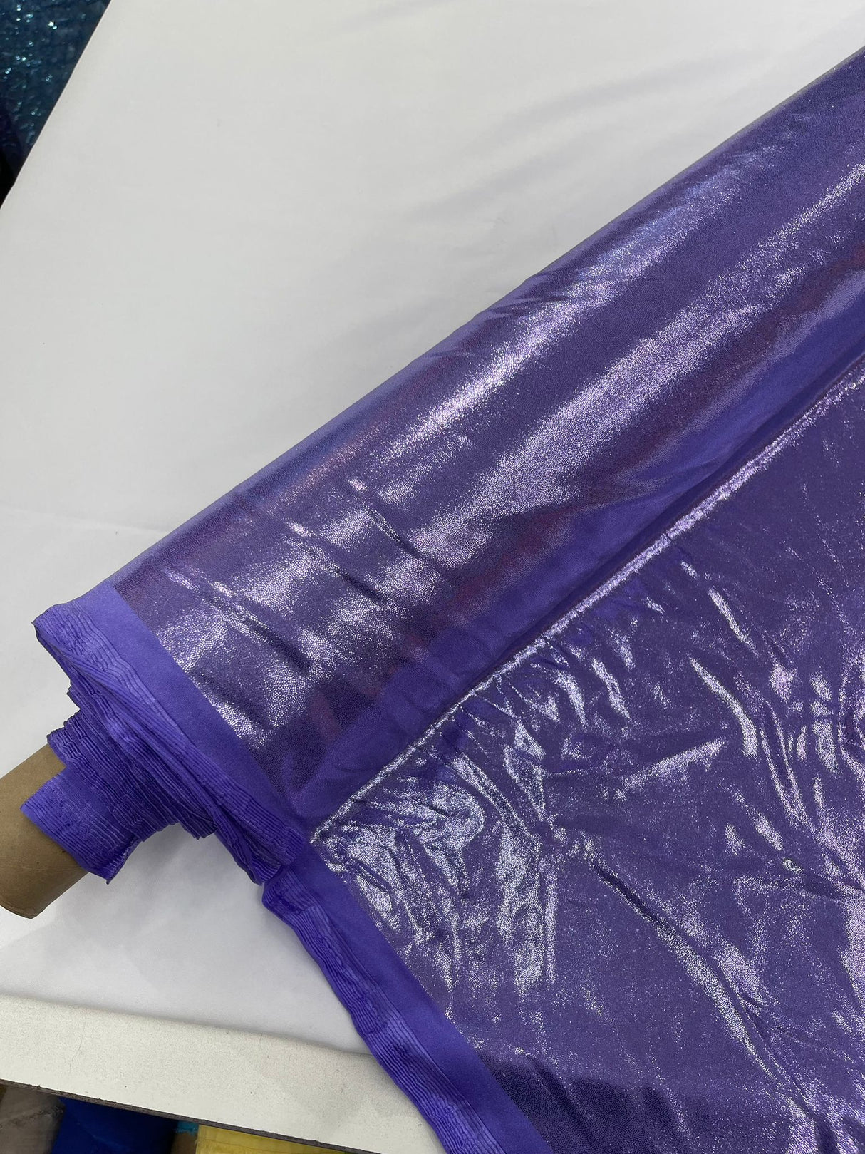 Foggy Foil Nylon Spandex Fabric - Reflective Shimmer, 58" Width (1 Yard)