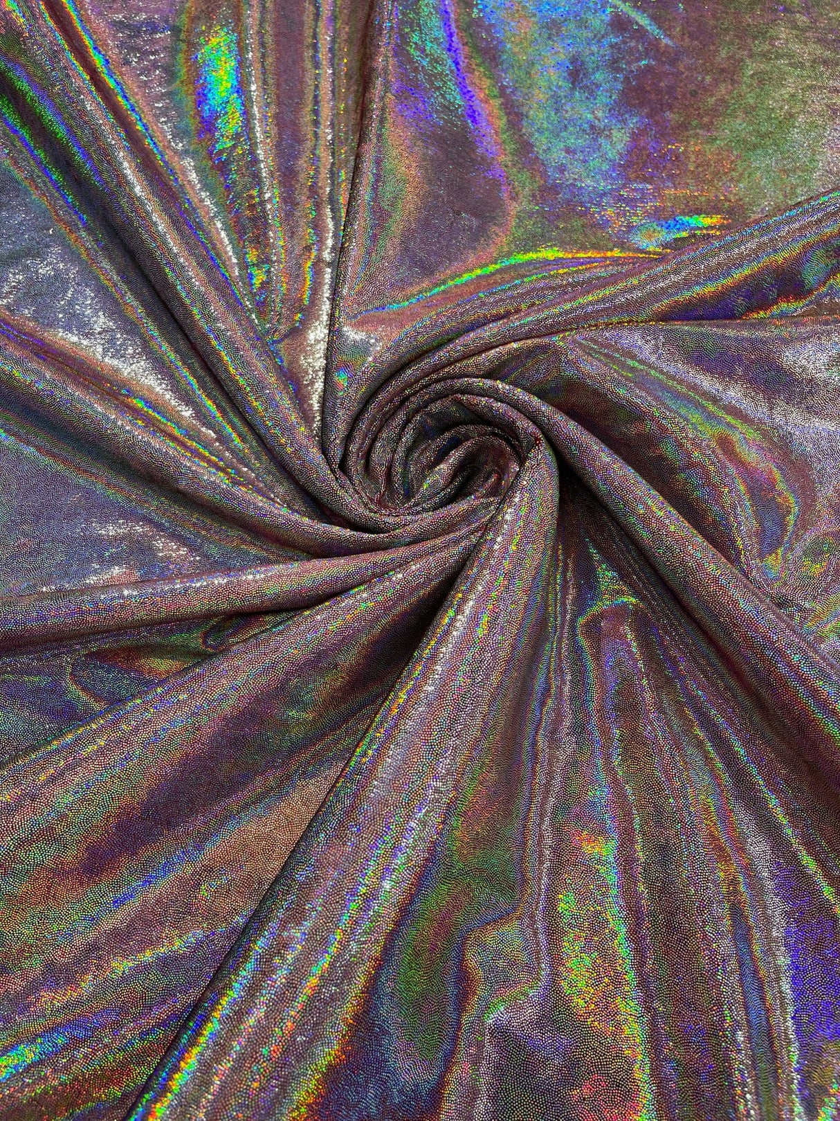 Foggy Foil Stretch Velvet Fabric - Iridescent Foil, 58" Width (1 Yard)