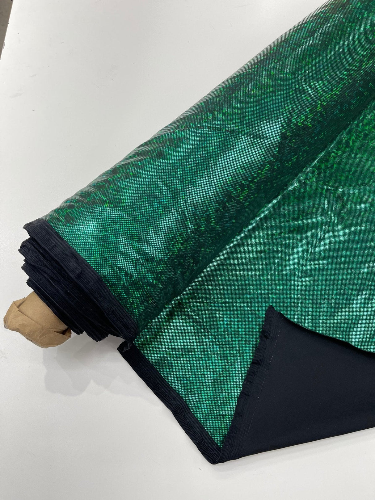 Shattered Glass Foil Spandex Fabric - Reflective Shattered Glass Print, 58" Width (1 Yard)