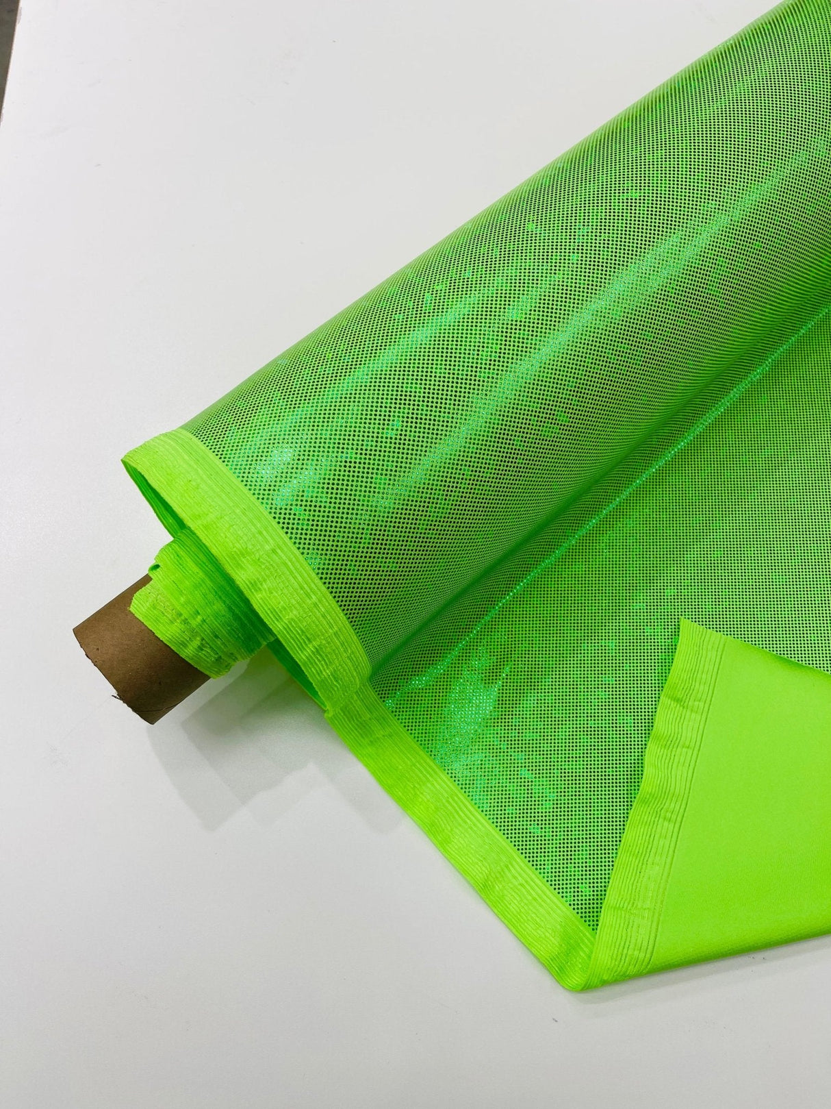 Shattered Glass Foil Spandex Fabric - Reflective Shattered Glass Print, 58" Width (1 Yard)
