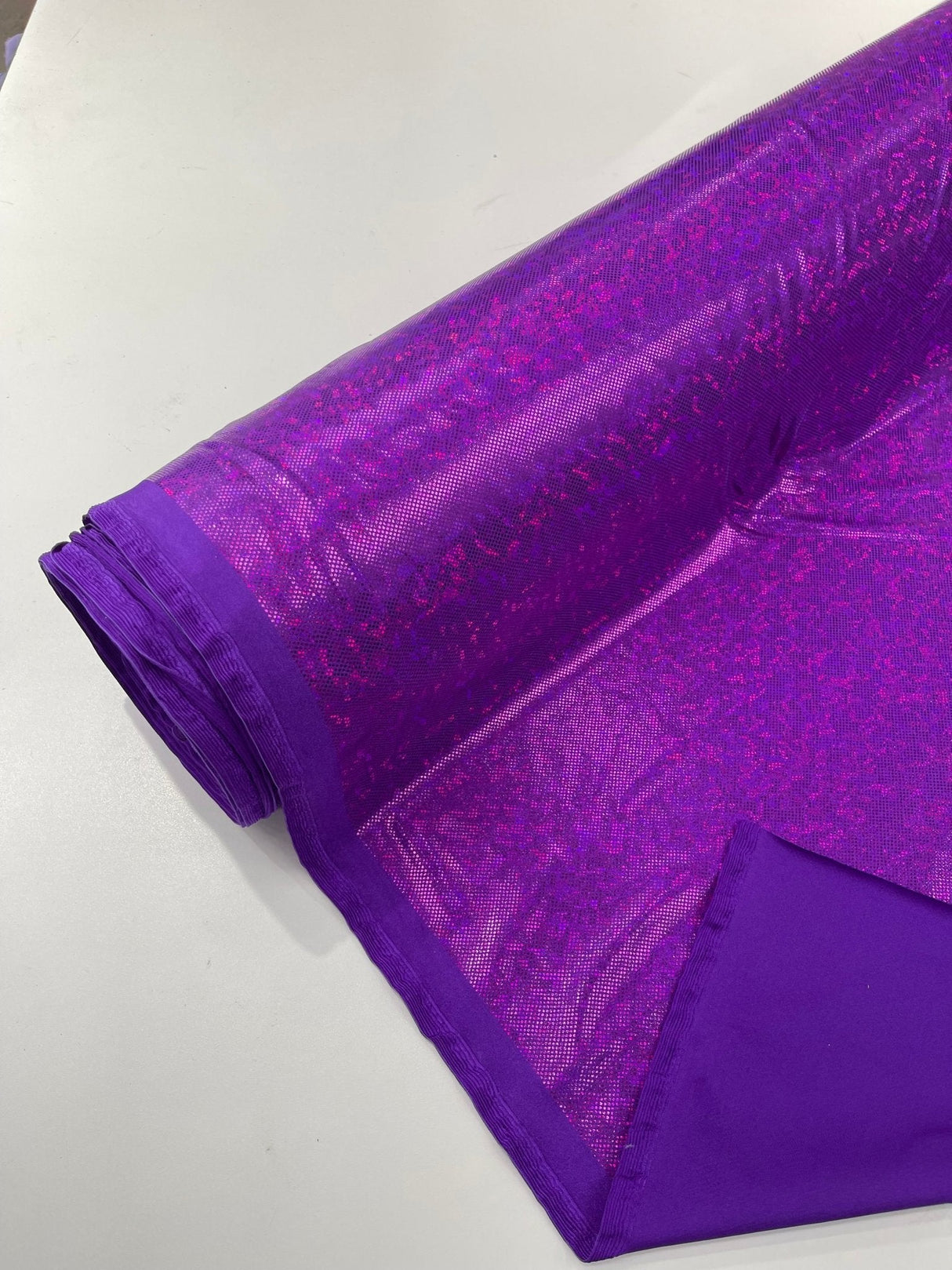 Shattered Glass Foil Spandex Fabric - Reflective Shattered Glass Print, 58" Width (1 Yard)