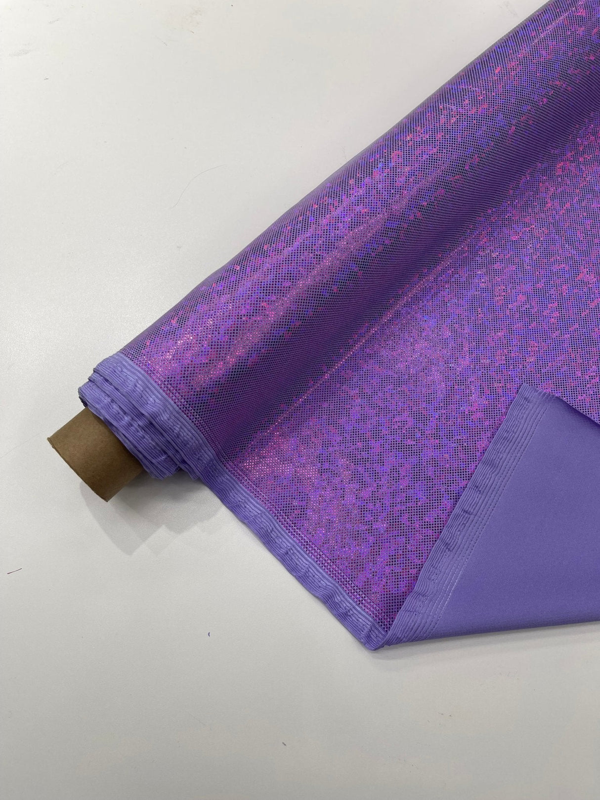 Shattered Glass Foil Spandex Fabric - Reflective Shattered Glass Print, 58" Width (1 Yard)