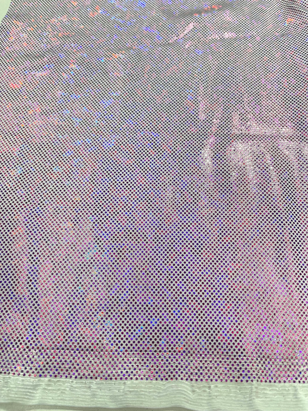 Shattered Glass Foil Spandex Fabric - Reflective Shattered Glass Print, 58" Width (1 Yard)
