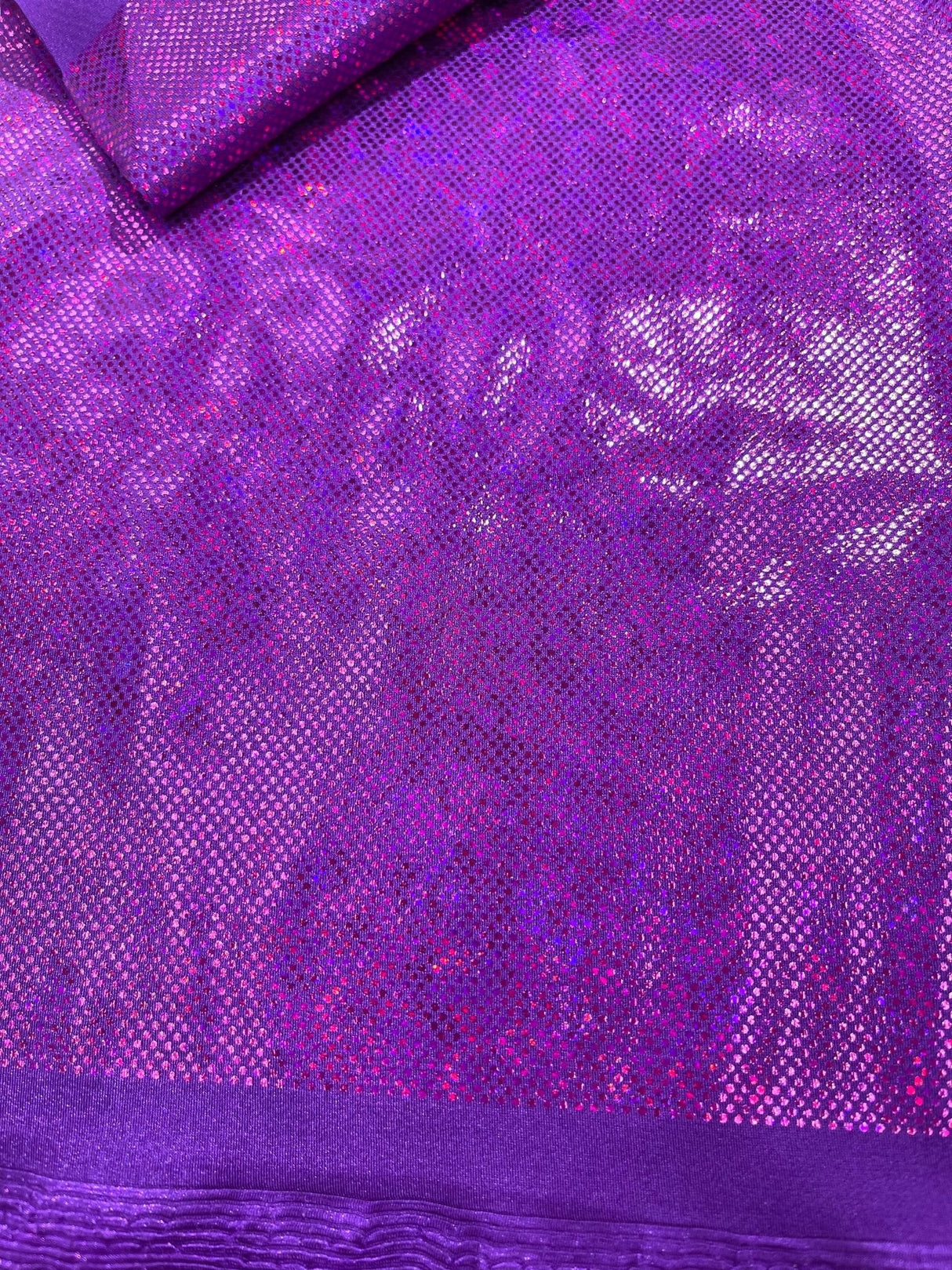 Shattered Glass Foil Spandex Fabric - Reflective Shattered Glass Print, 58" Width (1 Yard)