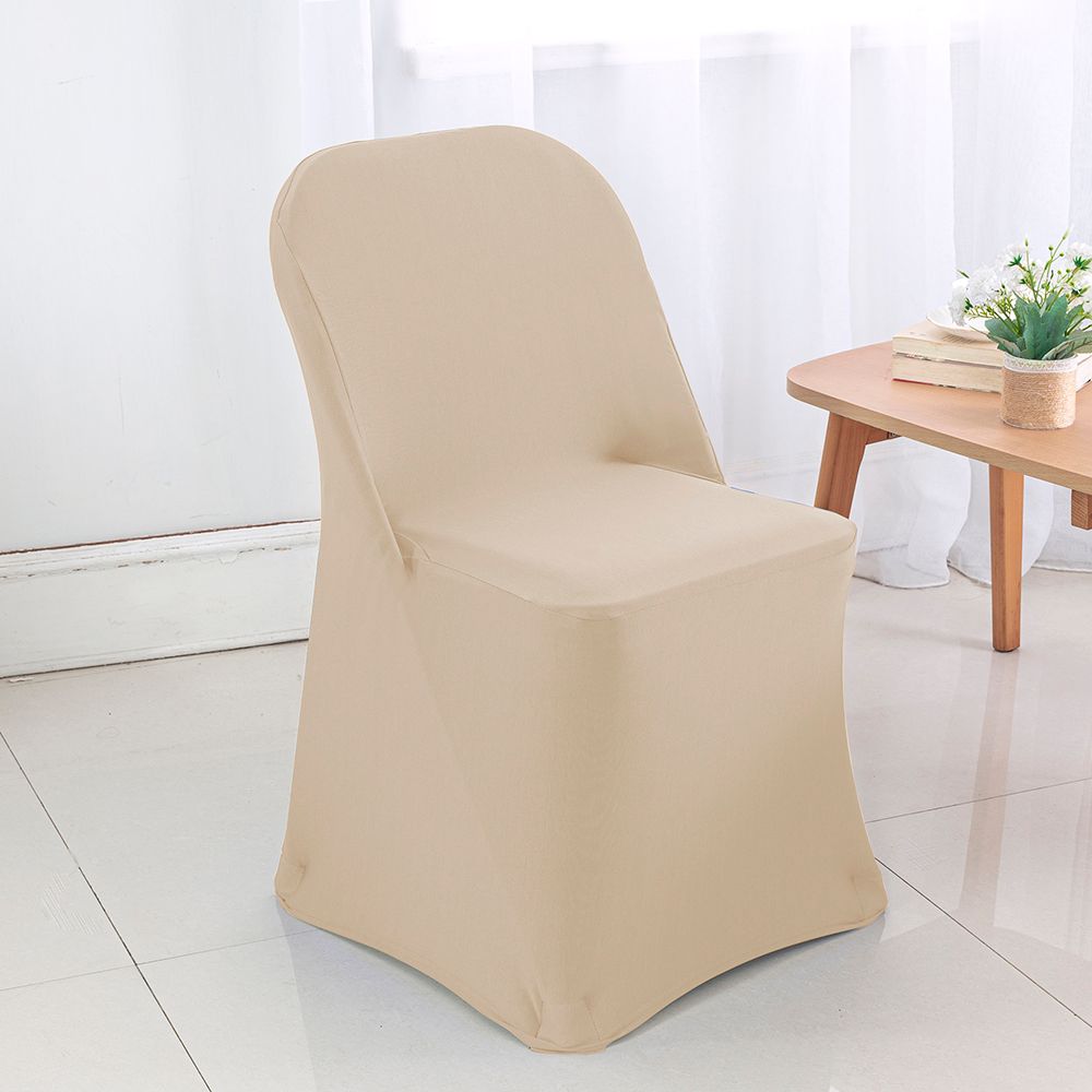 Spandex Folding Chair Cover Champagne