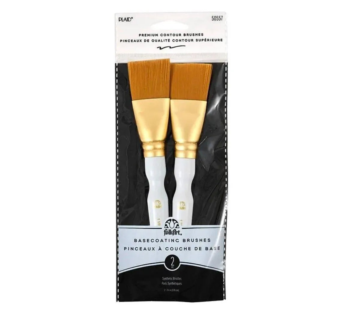 FolkArt Basecoating Brush Set (2 per Set)