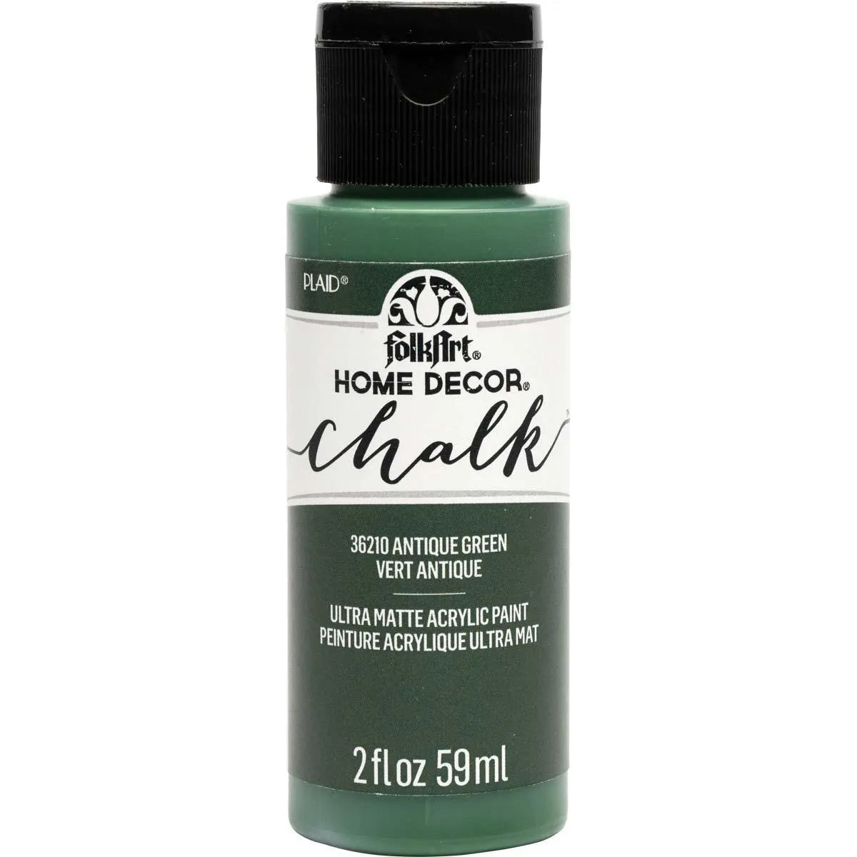 FolkArt Chalk Acrylic Paint - Antique Green (2 oz Bottle)