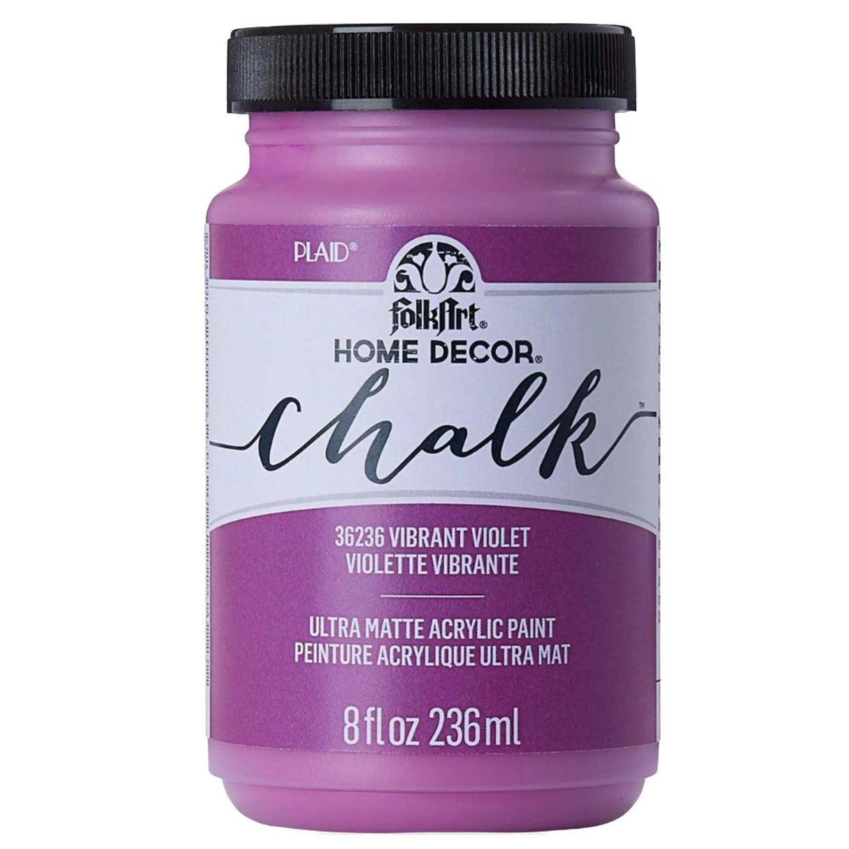 FolkArt Chalk Acrylic Paint - Vibrant Violet (8 oz Bottle)