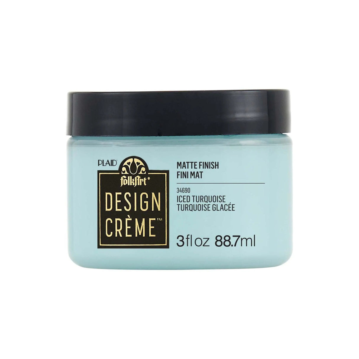 FolkArt Creme Acrylic Paint - Iced Turquoise (3 oz Jar)