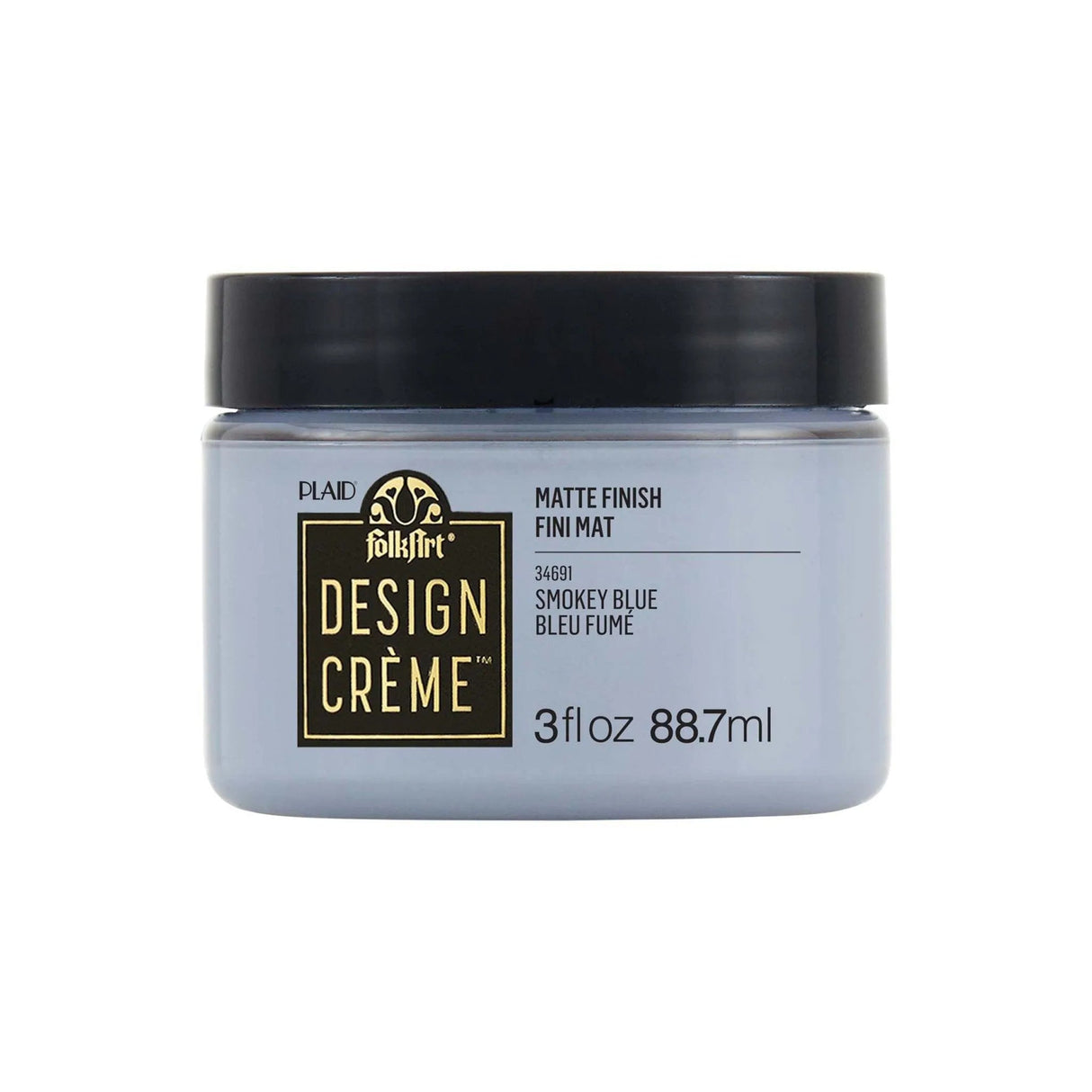 FolkArt Creme Acrylic Paint - Smokey Blue (3 oz Jar)