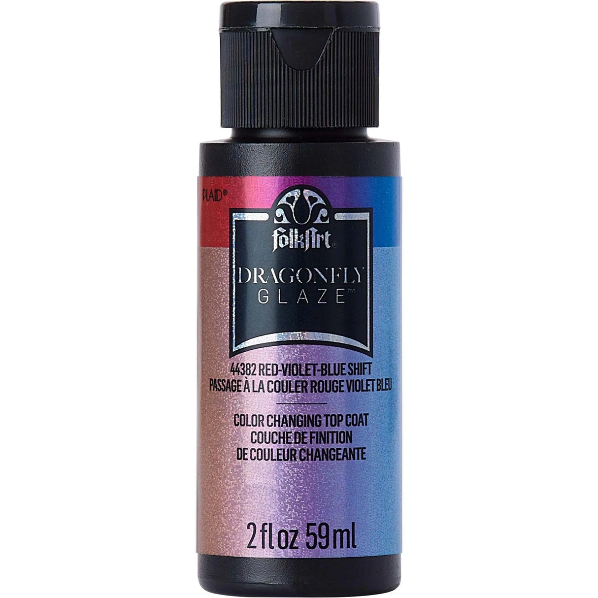 FolkArt Dragonfly Glaze - Red Violet Blue Shift (2 oz Bottle)