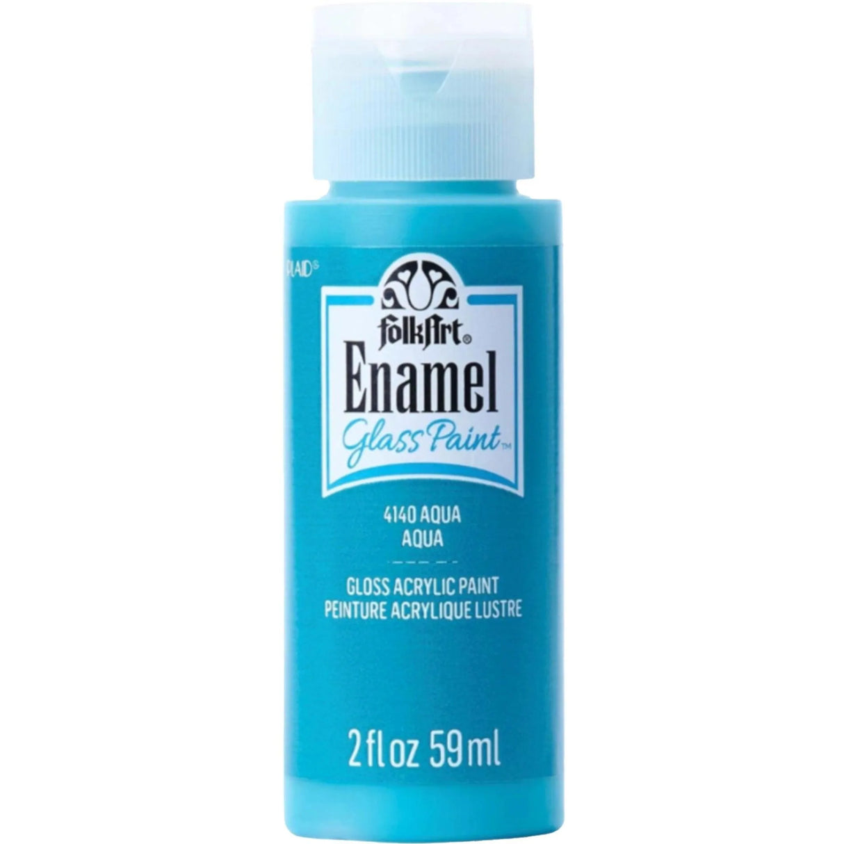 FolkArt Enamel Paint - Aqua (2 oz Bottle)