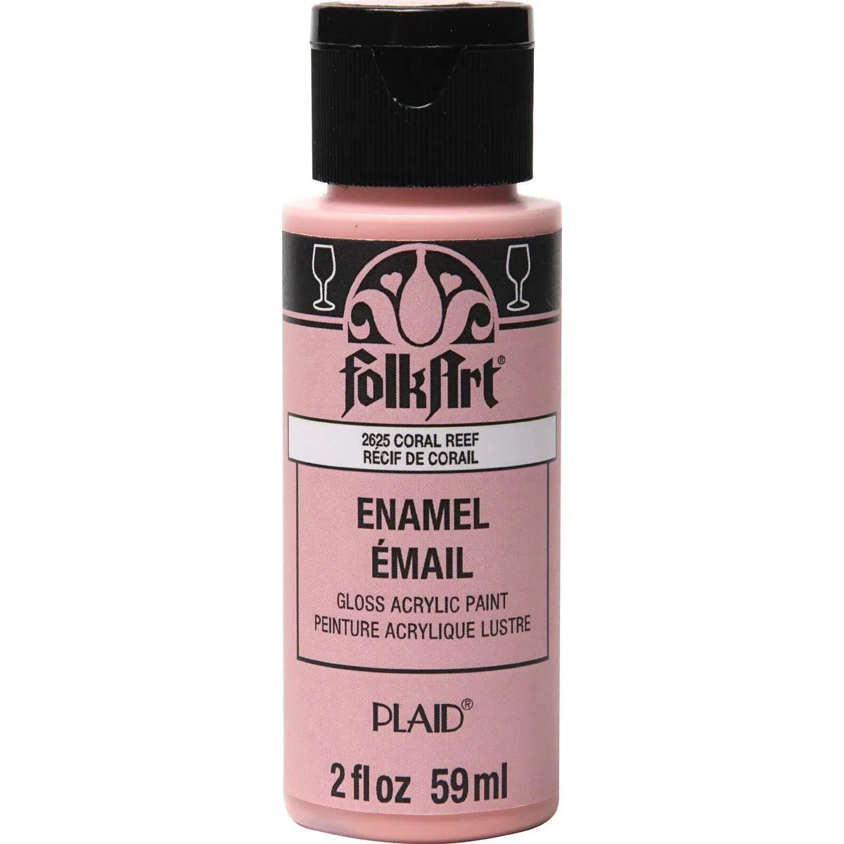 FolkArt Enamel Paint - Coral Reef (2 oz Bottle)