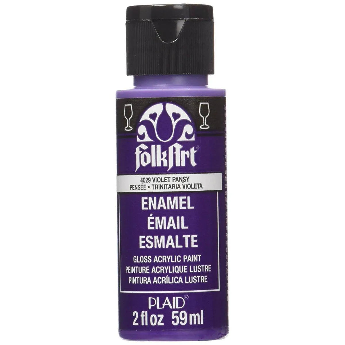 FolkArt Enamel Paint - Violet Pansy (2 oz Bottle)