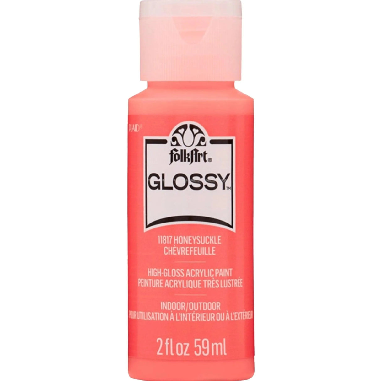FolkArt Glossy Acrylic Paint - Honeysuckle (2 oz Bottle)