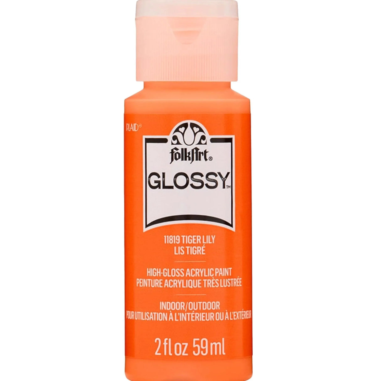 FolkArt Glossy Acrylic Paint - Tiger Lily (2 oz Bottle)