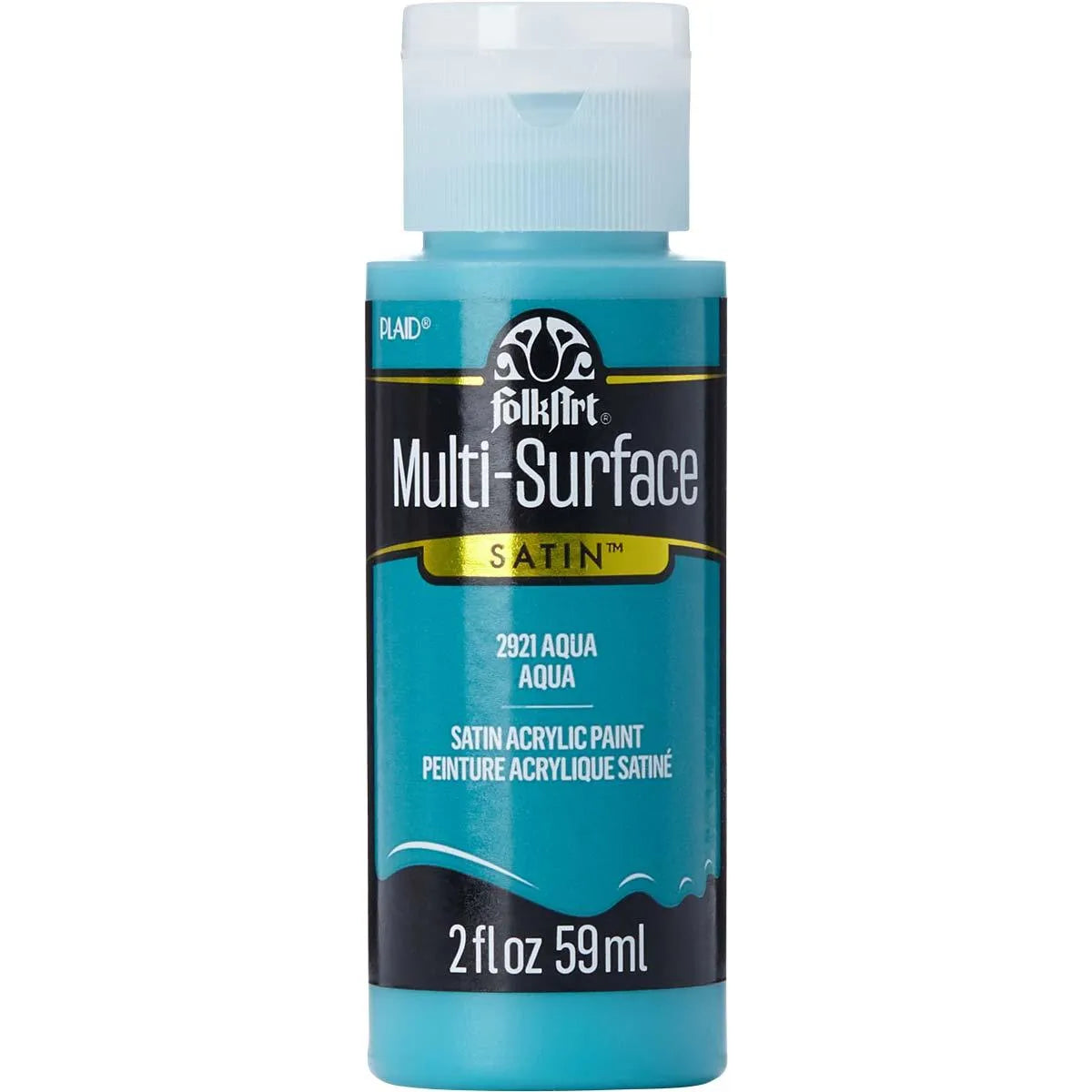 FolkArt Multi-Surface Acrylic Paint - Aqua (2 oz Bottle)