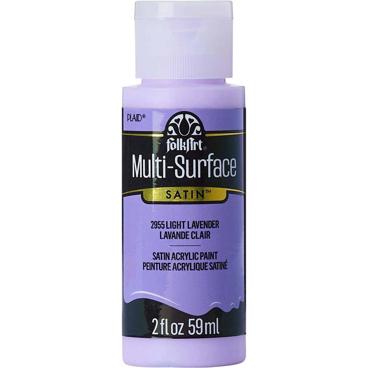 FolkArt Multi-Surface Acrylic Paint - Light Lavender (2 oz Bottle)