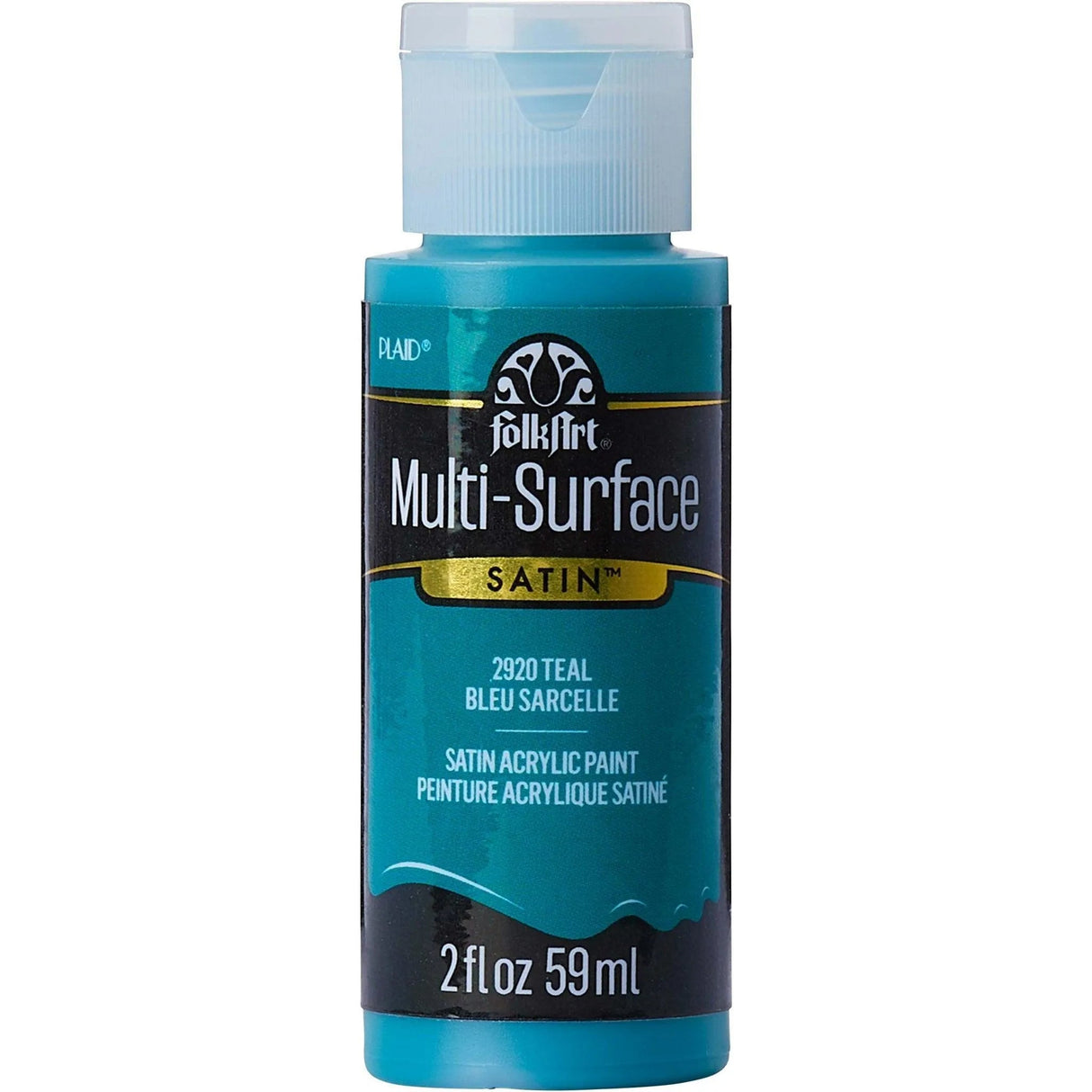 FolkArt Multi-Surface Acrylic Paint - Teal (2 oz Bottle)
