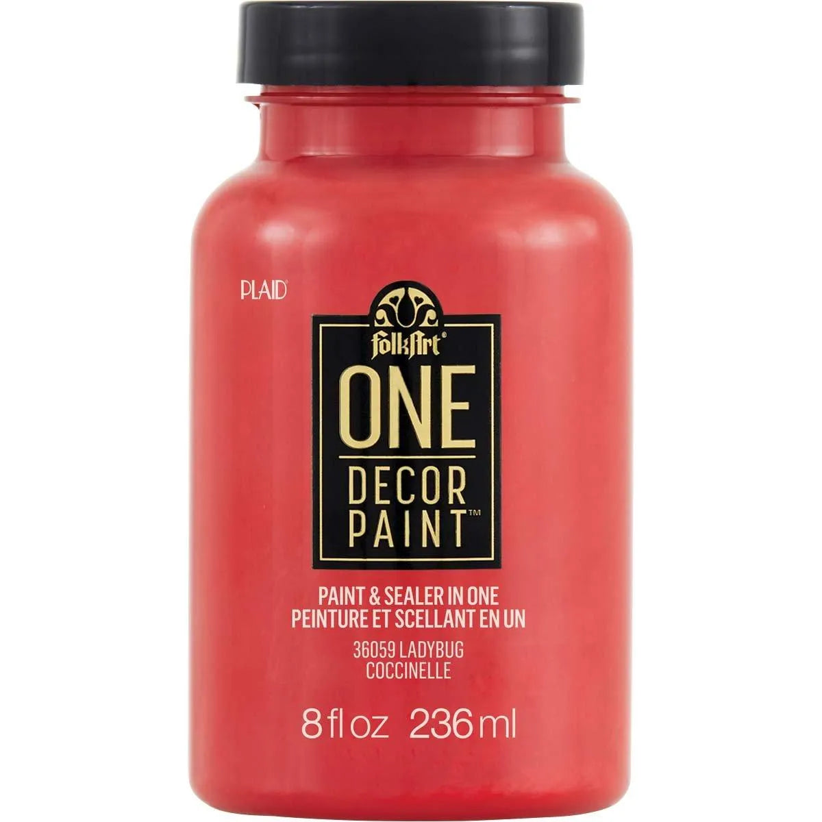 FolkArt One Decor Paint - Lady Bug (8 oz Bottle)