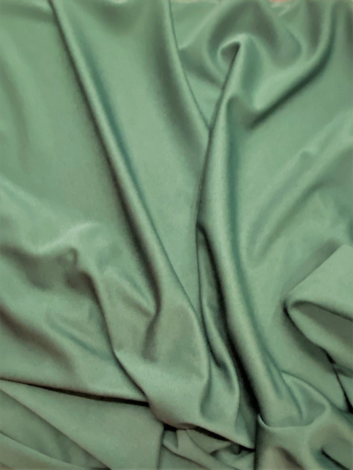 Forest Green Polyester Scuba Fabric - Forest Green, Knit, 59"-60" Width