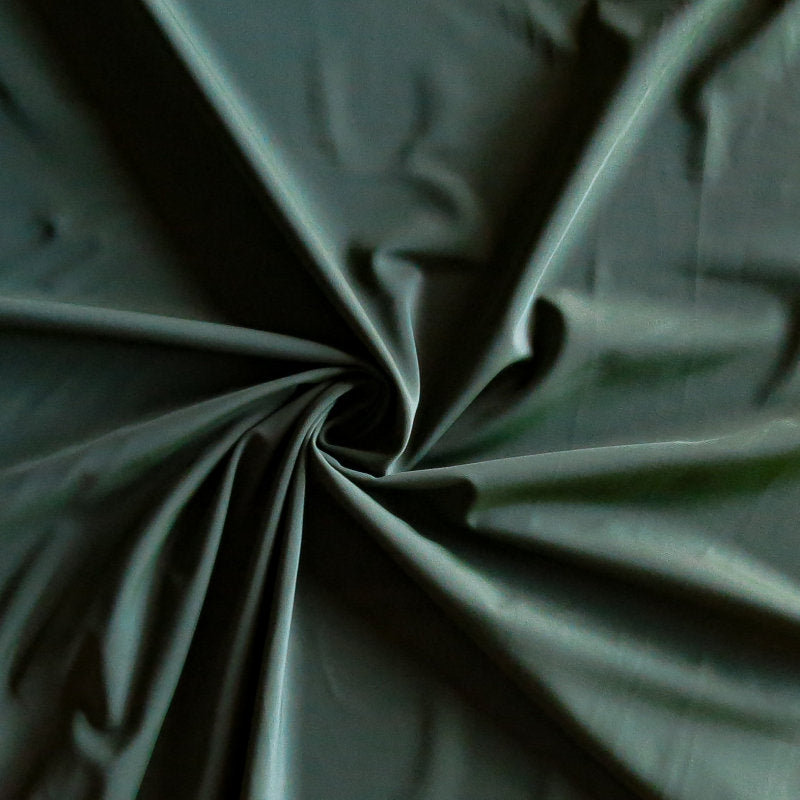 Recycled Nylon Spandex Swim Knit Forest Green Palm