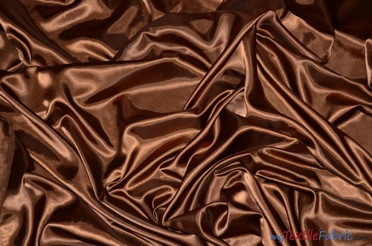 Silky Soft Medium Satin Polyester Fabric - Solid, 58/60" Width (70 Yard Bolt)