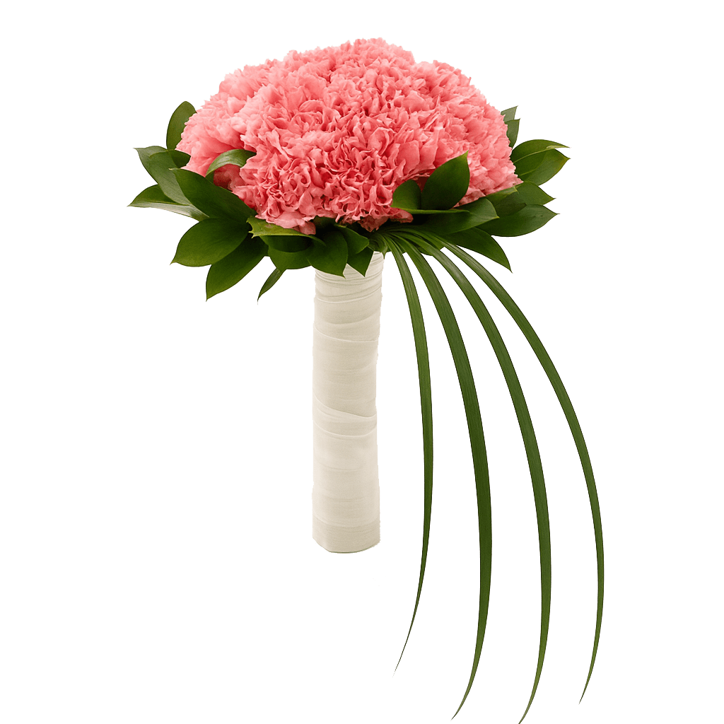 Pink Carnations Bridesmaids Bouquets 6 Sets Fresh Flowers 43 Stems Each