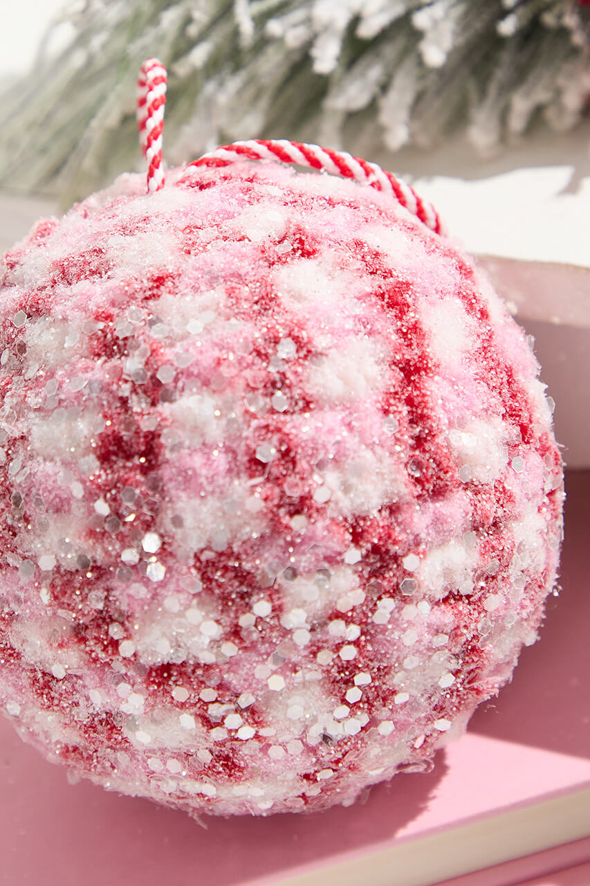 4" So Sweet Snowglitter Ball Ornament